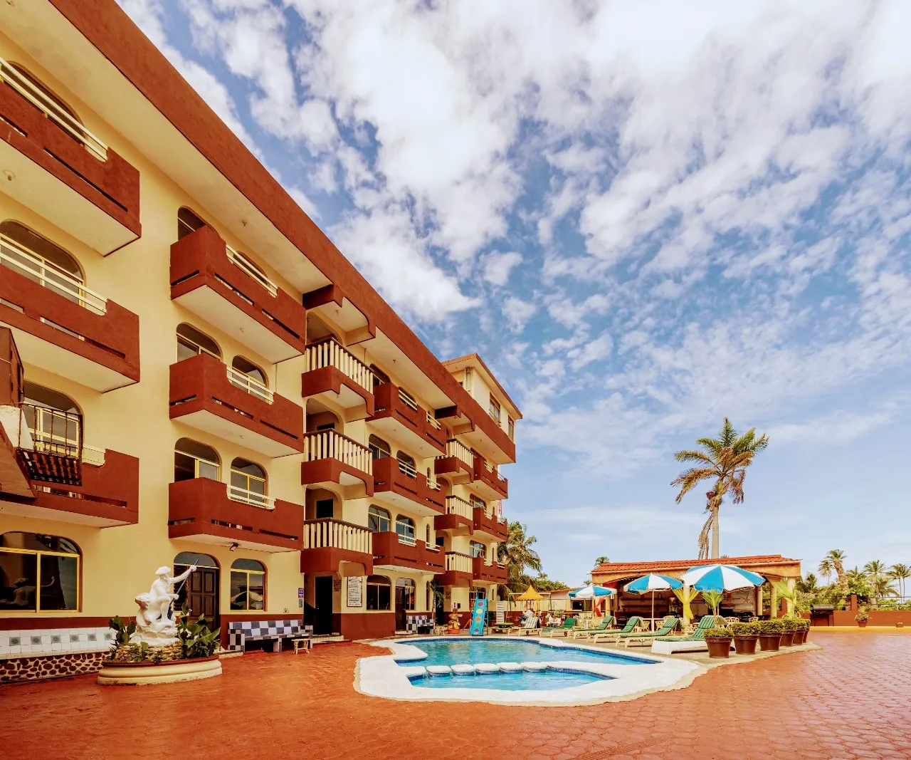 Vista del Hotel Rey Del Mar en Acapulco
